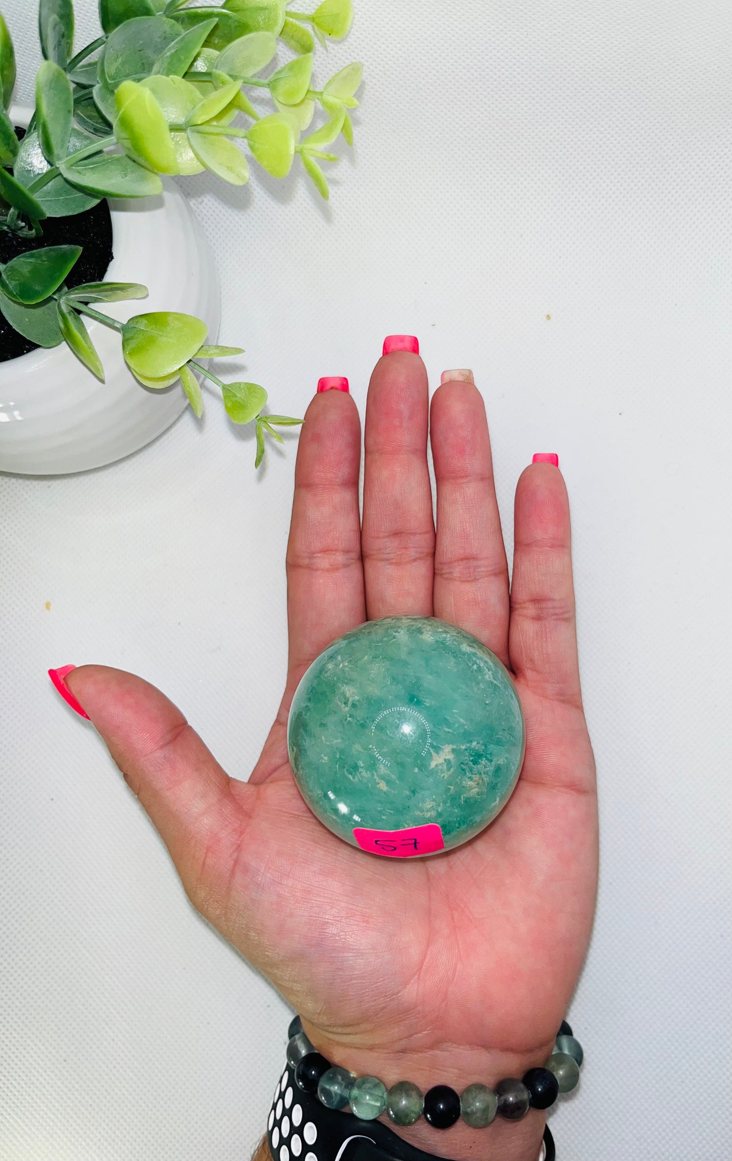 Green Fluorite Sphere