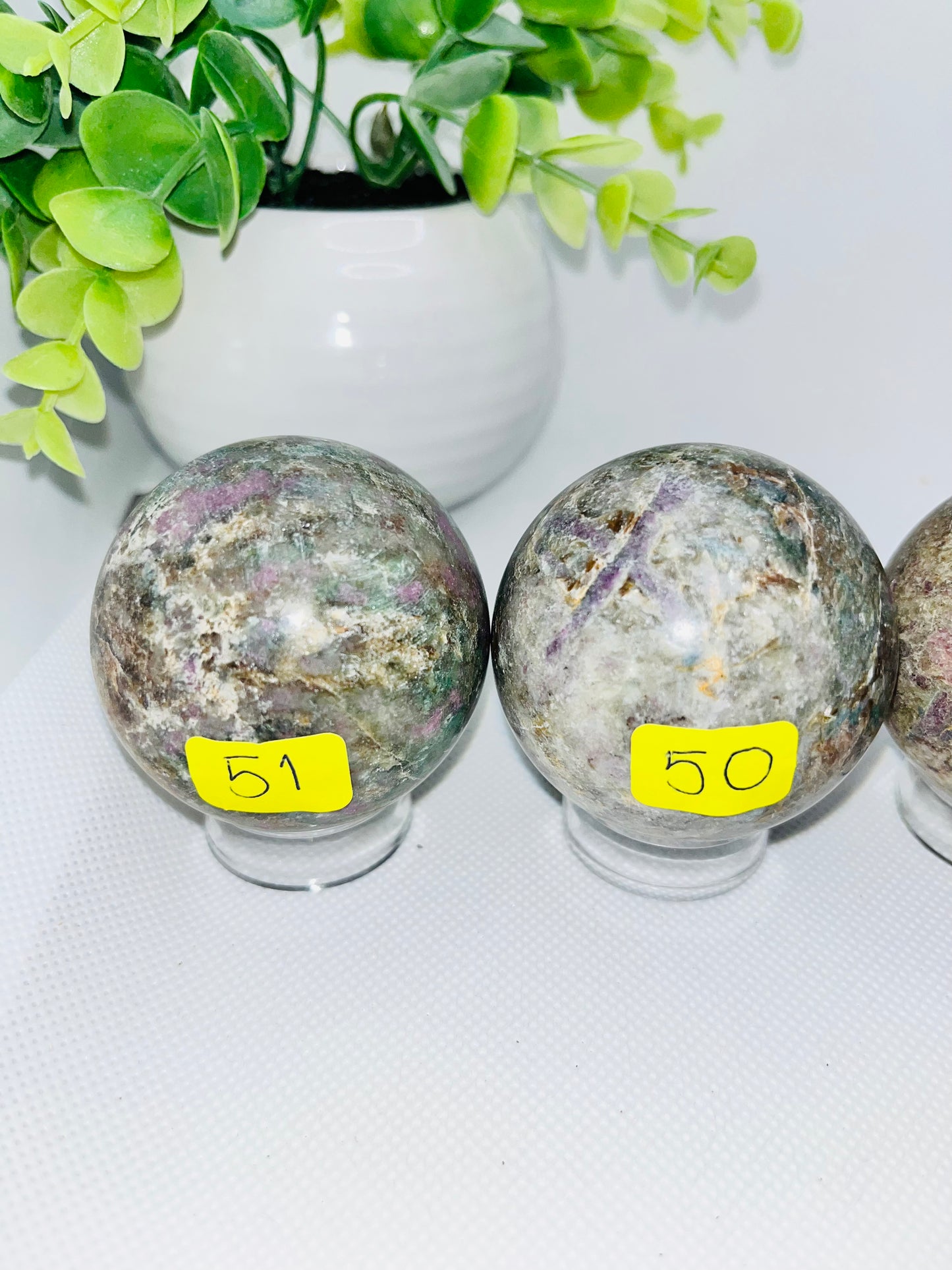 Ruby in Fuschite Sphere